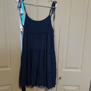 SHEIN Navy Blue Sleeveless Dress